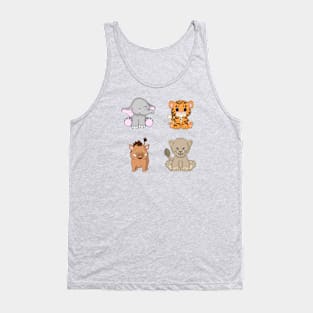 Cute Animal Buddies Tank Top